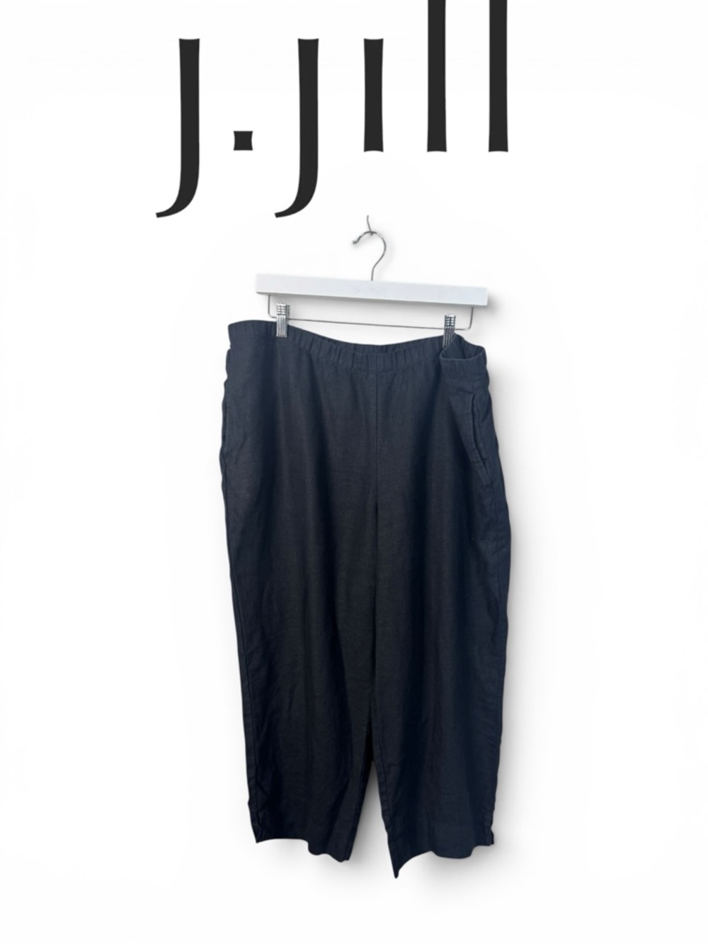 J. Jill Love Linen Black Capris